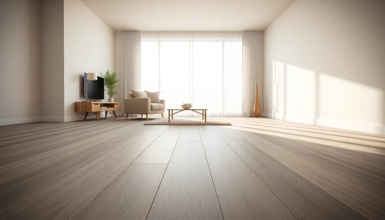 Transform your space with vinyl plank flooring showcased in a bright living room!
