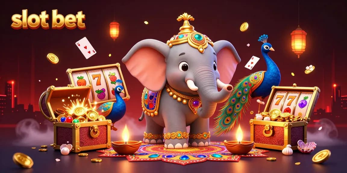Slot bet dengan elemen kasino menarik dan simbol berkilau yang memikat perhatian.