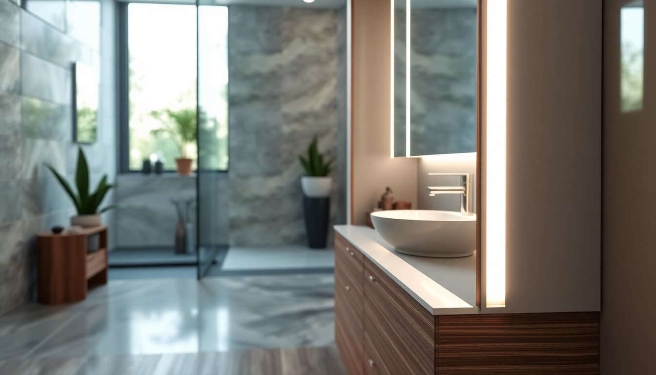 Verleihen Sie Ihrem Badezimmer mit diesem eleganten spiegelschrank led einen modernen Look.