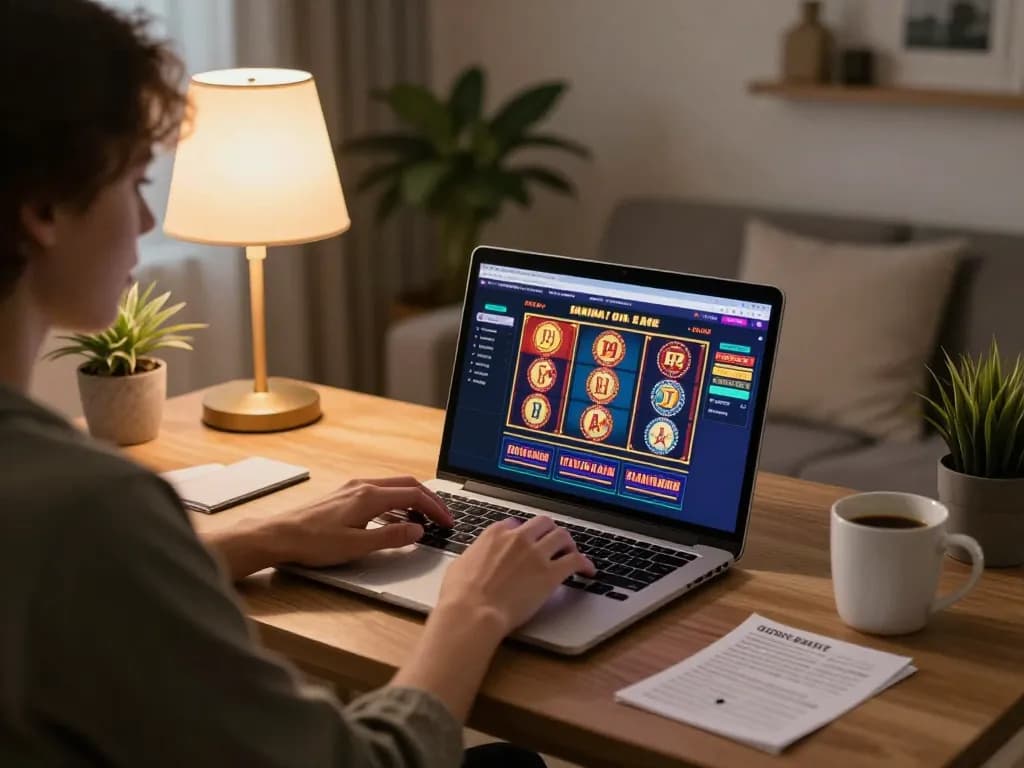 Experience engaging online gameplay at home with casino italiani non aams on stylish laptop.