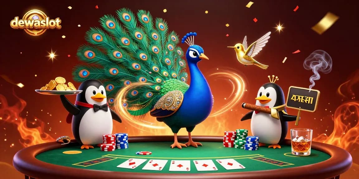 Gambarkan pengalaman bermain dewaslot dengan karakter kartun 3D yang mengesankan dan elemen kasino yang kaya.