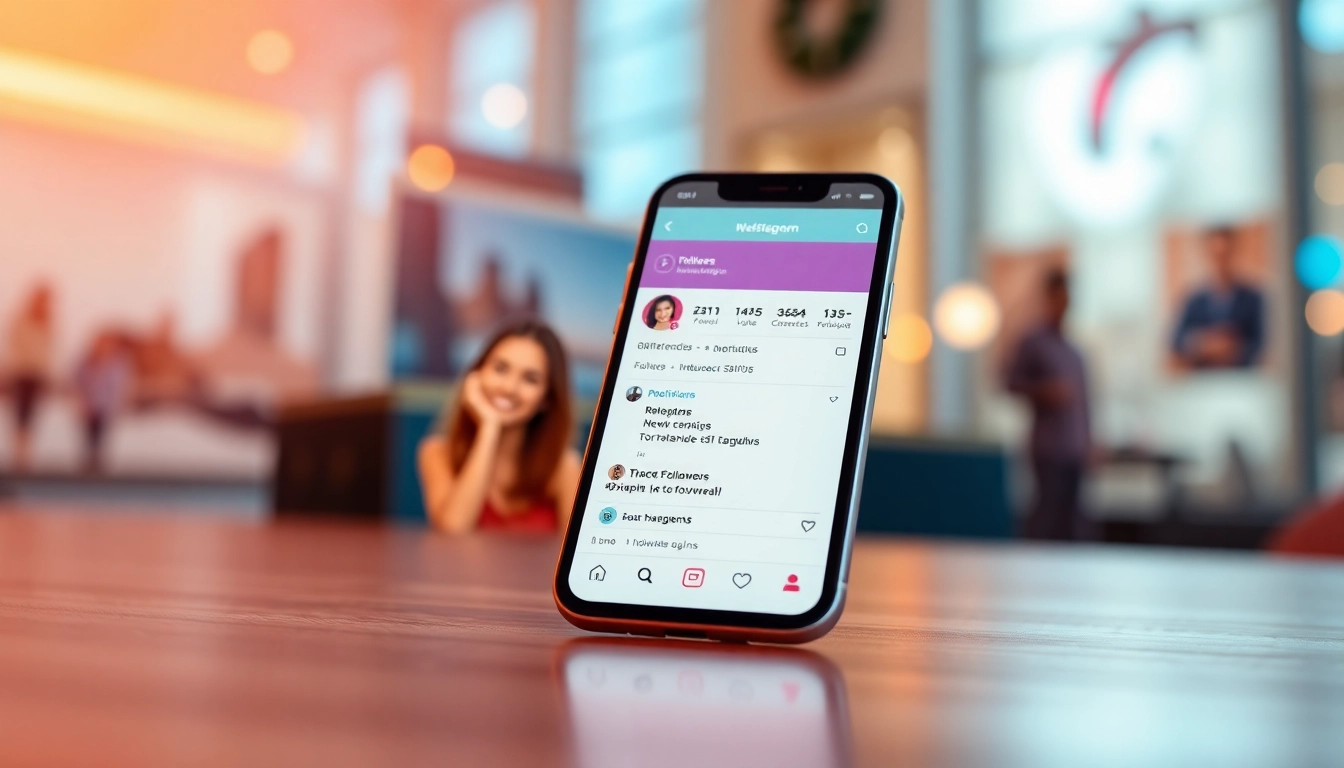 インスタ いいね 購入でフォロワーを増やすスマートフォンの画面を示す。