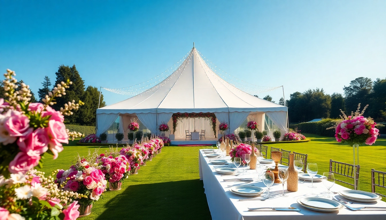Beautiful setup showcasing wedding & event rentals with elegant decor and a romantic atmosphere.