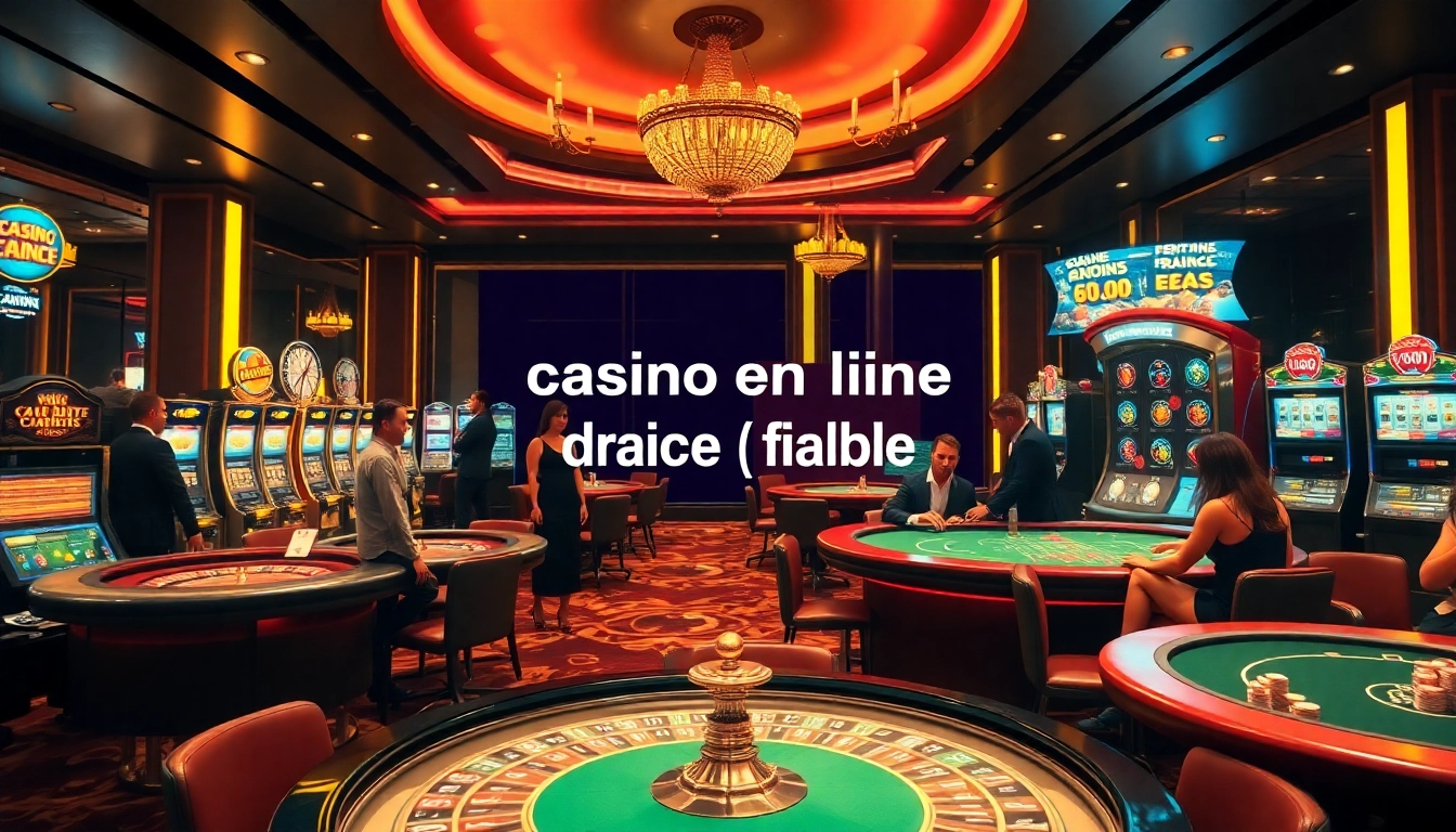 Découvrez l'excitation de casino en ligne France fiable avec une action de poker animée et des tables de jeu vibrantes.