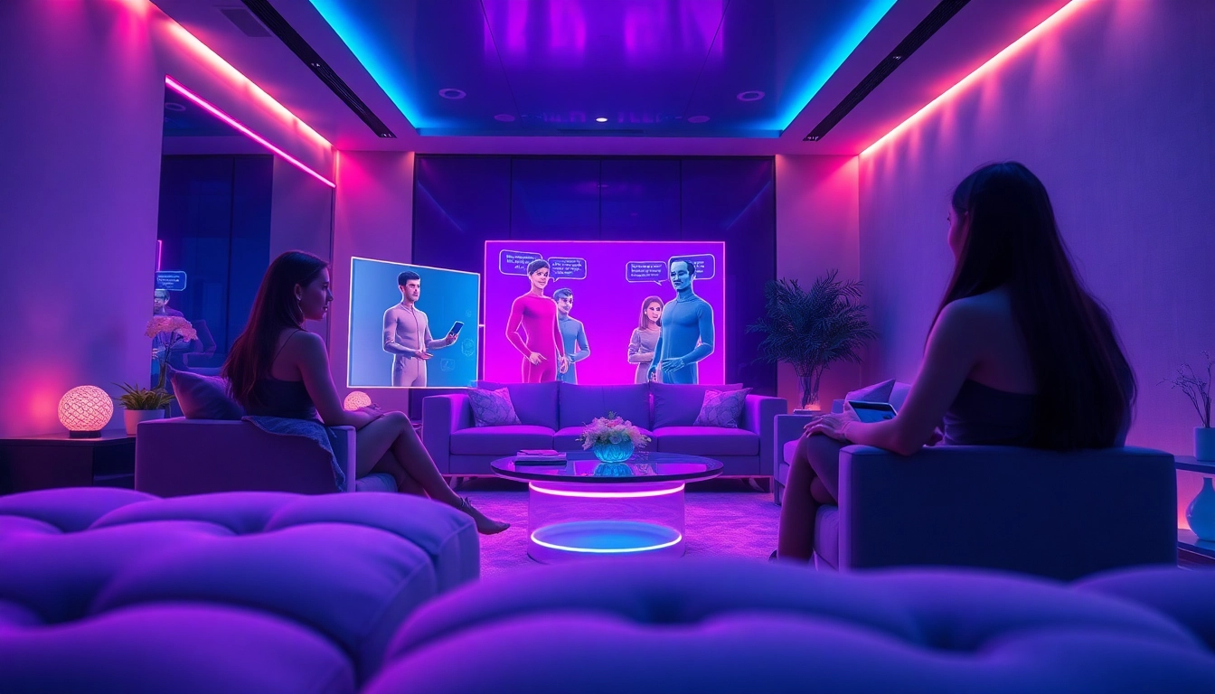 Engaging with lifelike AI sex technology in a modern setting.