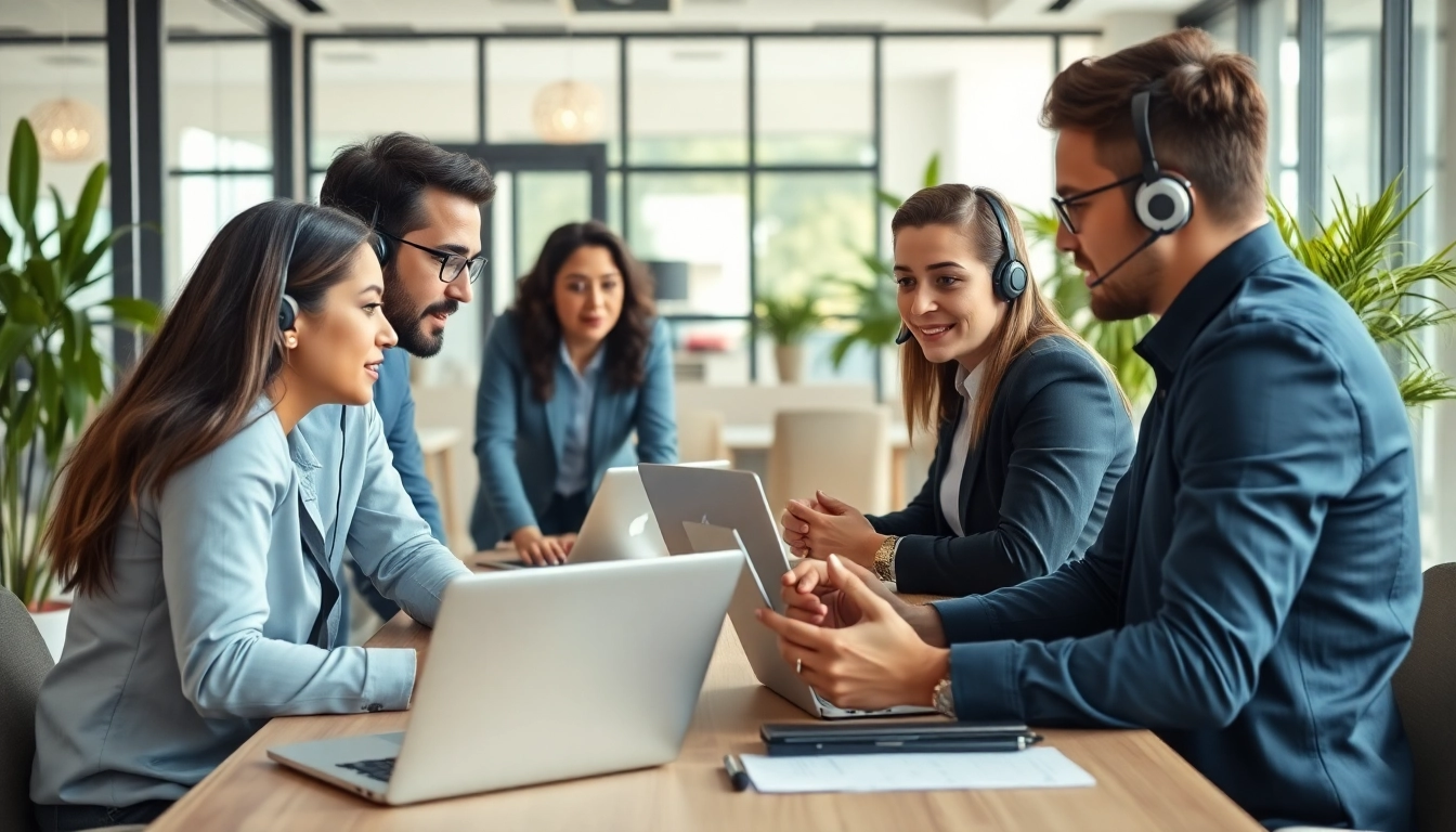 Discover managed it services near me through a professional IT support team assisting a client in an office.