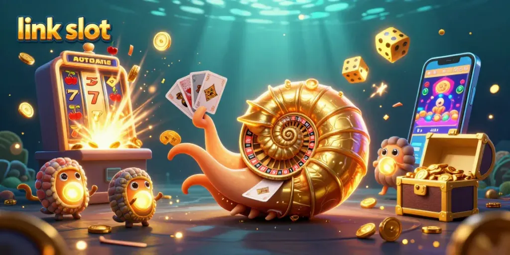 Memainkan link slot di Bingoslot88 dengan jackpot besar dari mesin slot dan koin emas.