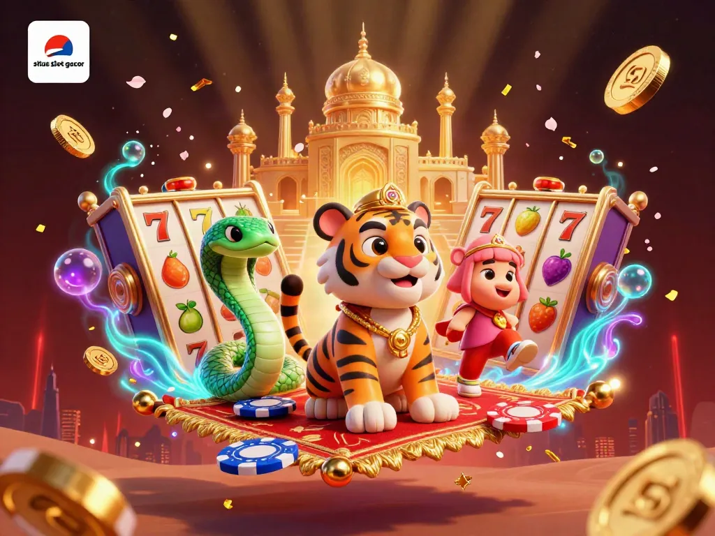 Menangkan jackpot di situs slot gacor dengan gambar karakter menarik dan elemen permainan slot yang kaya.
