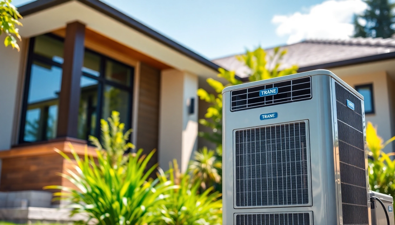 Install a trane air conditioner Canada in a modern home, showcasing efficiency and comfort.