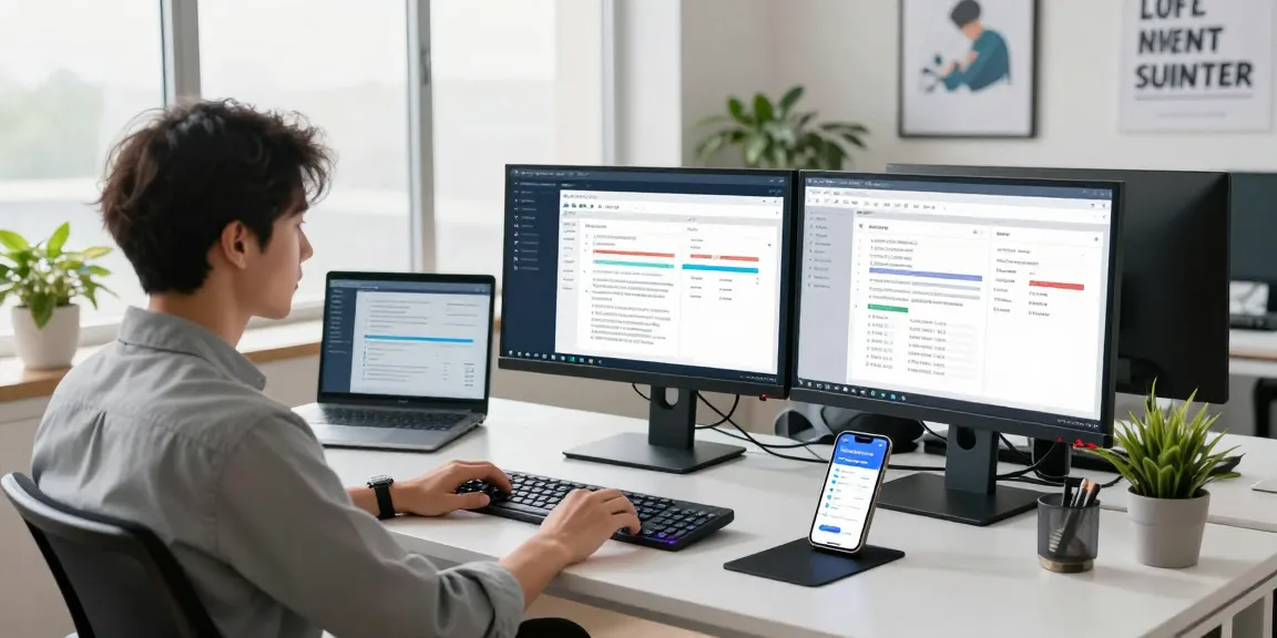 Detect fake PDF technology in action, data analyst verifying documents using AI.