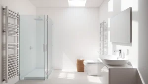 Sonni sanitär GmbH hochwertige Badprodukte in einem modernen Badezimmerlayout