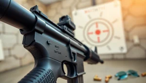 Showcasing a WOT trigger for ar15 on a firearm in use at a shooting range