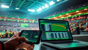 Participants exploring online sportsbooks California on various devices, highlighting the betting excitement