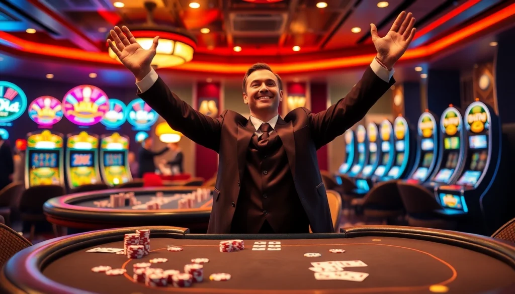 Ăn mừng những khoảnh khắc chiến thắng với cg 79 App tại bàn casino sang trọng.