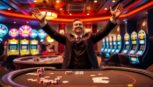 Ăn mừng những khoảnh khắc chiến thắng với cg 79 App tại bàn casino sang trọng.