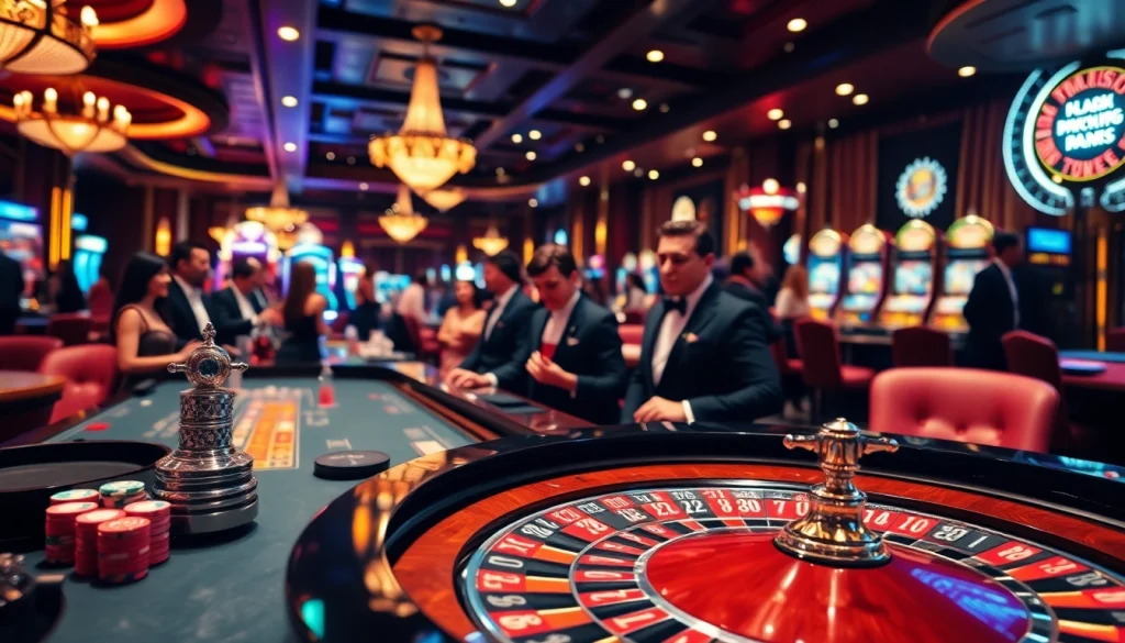 Experience the excitement of Gopay88 online gambling in a luxurious casino setting with vibrant roulette action.