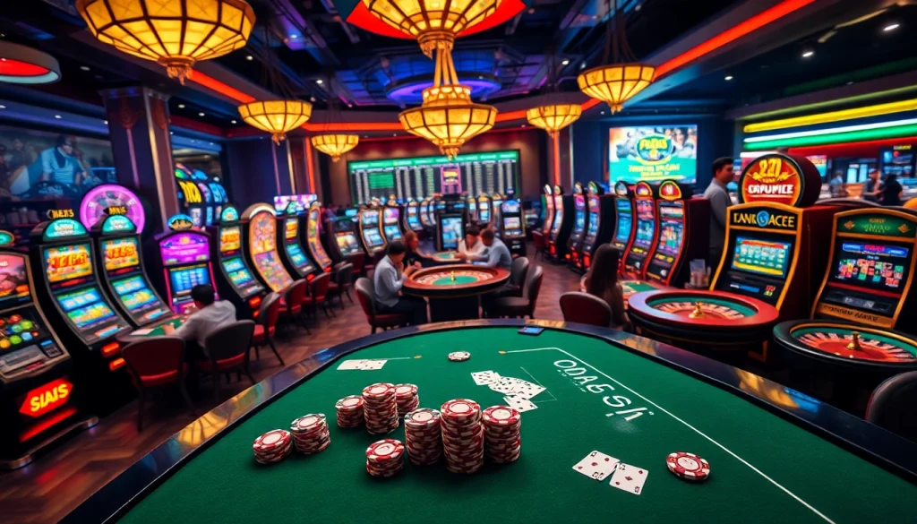 Experience thrilling gaming at SOIBET, with lively casino tables and immersive online betting.