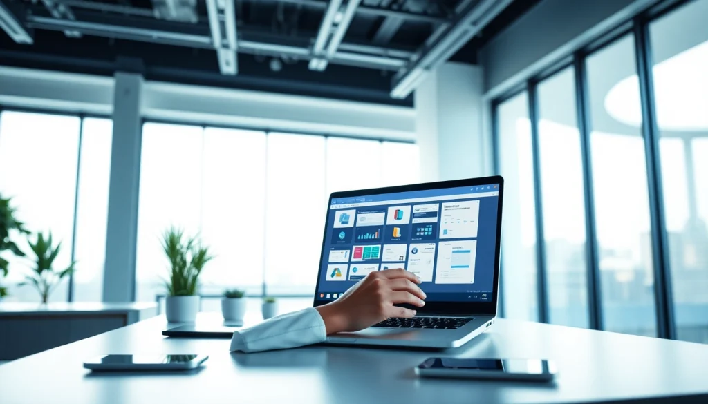 在现代数字化工作空间中使用WPS Office套件的高效专业人士。