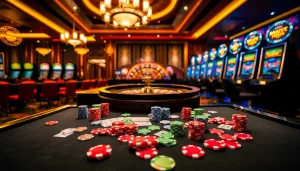 Experience high-stakes excitement at RR88 with vibrant casino tables and thrilling games.