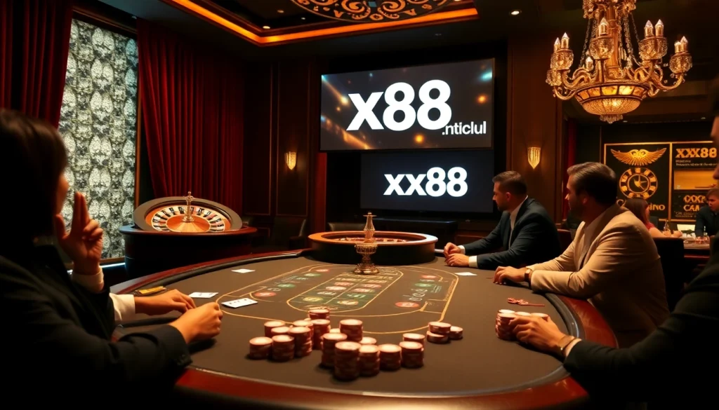 Engaging poker action at a lively casino table on https://xx88.nl/ showcasing excitement and strategic gameplay.