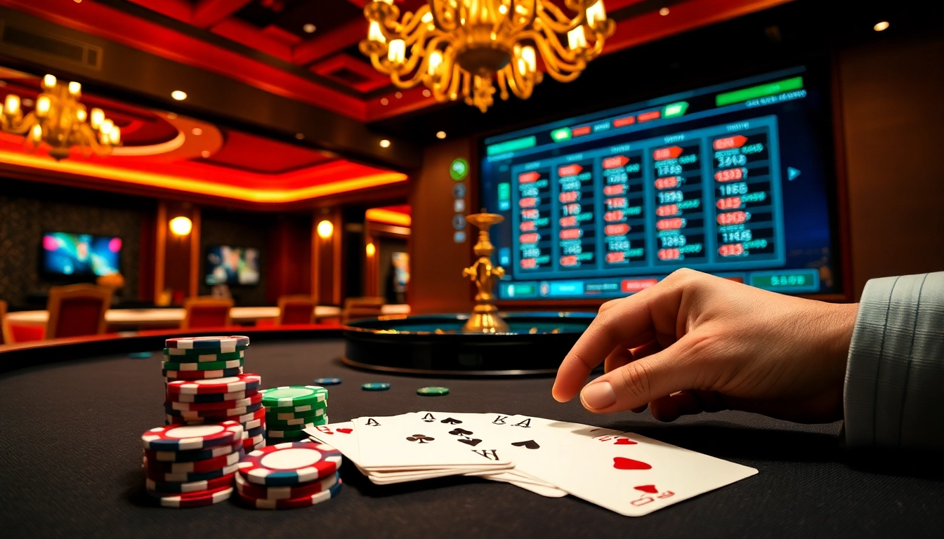 Découvrez l'excitation du casino en ligne France fiable avec des éléments de roulette et de poker dynamiques.
