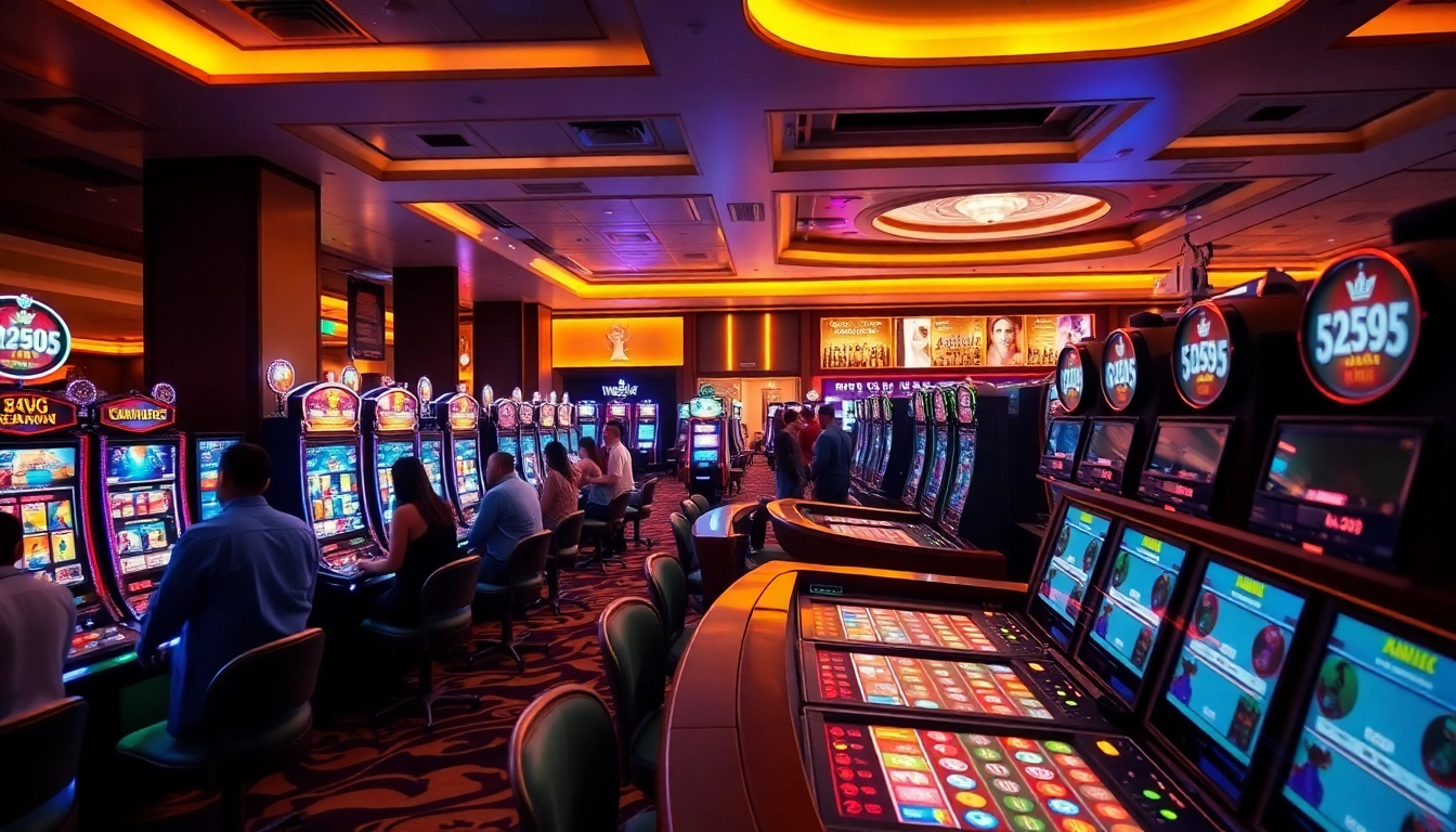 Erleben Sie den neue casino bonus ohne einzahlung in einem lebhaften Casino mit fröhlichen Spielern.