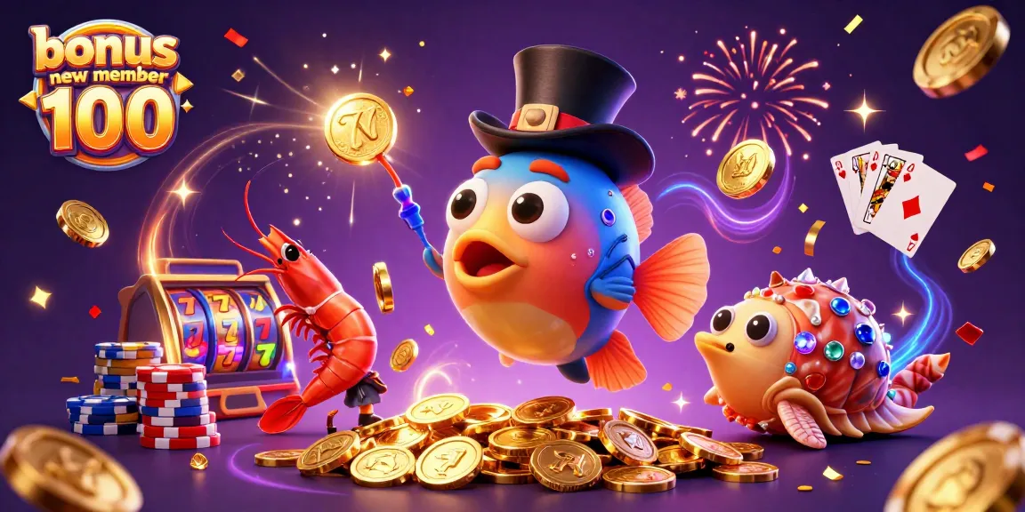 Experience thrilling gameplay with the enticing "bonus new member 100" featuring vibrant casino characters and dynamic elements.