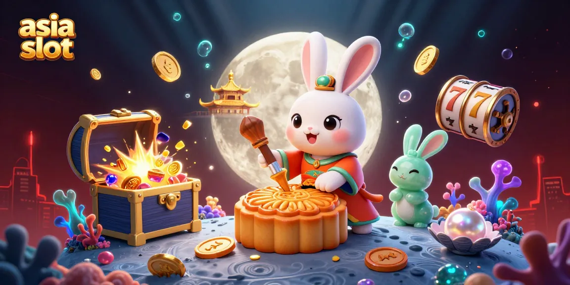 Bermain asia slot dengan karakter unik di latar bulan, menggambarkan pengalaman judi yang menyenangkan.
