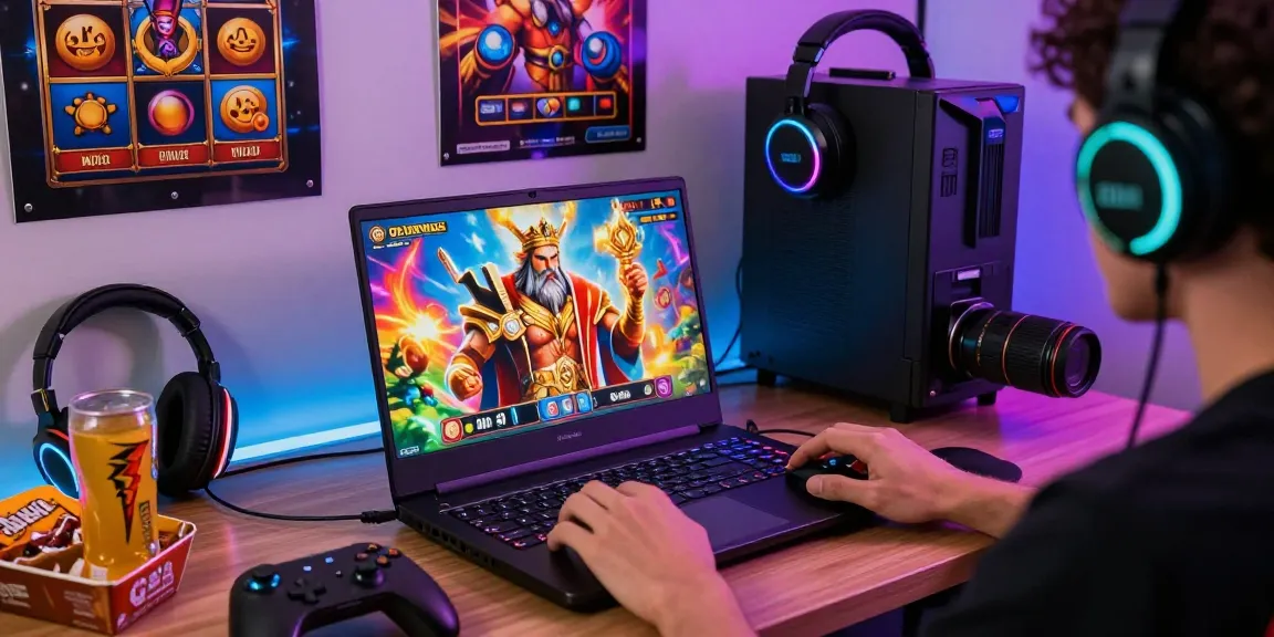 Permainan olympus slot Kakek Zeus yang menggembirakan dengan grafik warna-warni dan pemain yang terlibat.