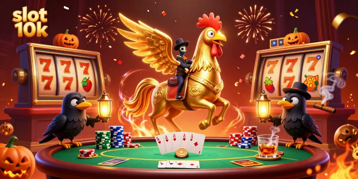 Experience thrilling spins at slot 10k with a vibrant casino scene full of energy and excitement.